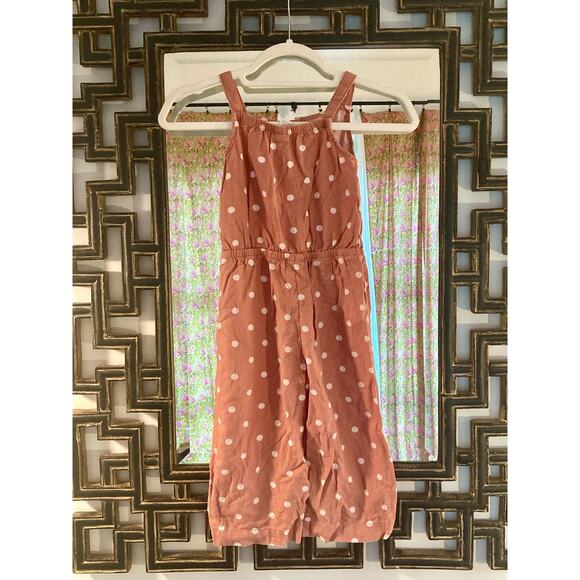 Osh Kosh B'Gosh Polka Dot Romper Jumpsuit Cotton Adorable ~ Girls 6 6X - Picture 3 of 4